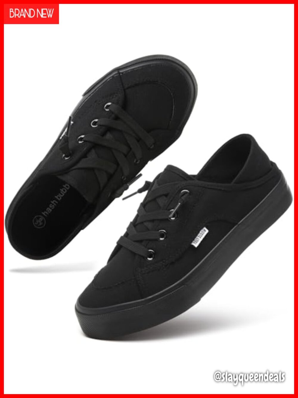 Canvas Slip On Sneakers Lace-Up Convertible Mules Casual Skateboarding